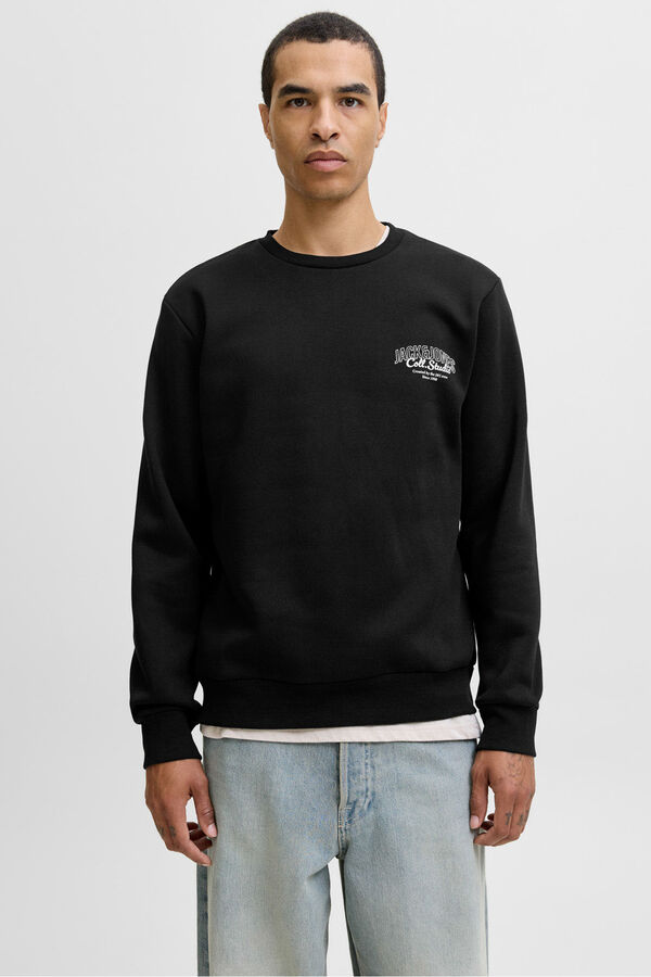Jack & Jones Sweatshirt básico com logo  cinzento