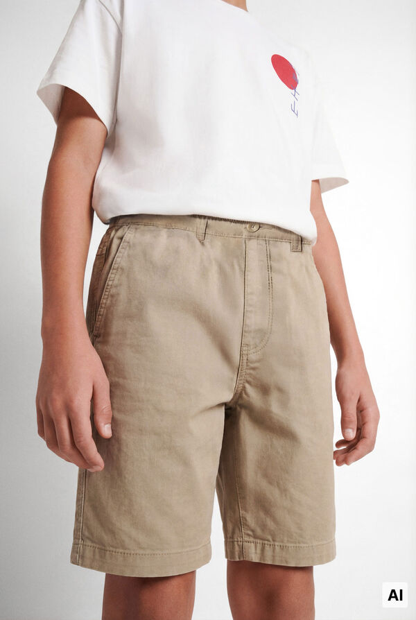Springfield Kids Bermuda Tencel crian&ccedil;a bege