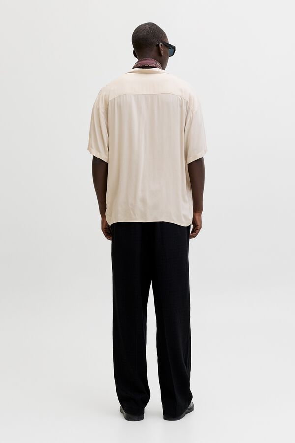 Jack & Jones Camisa relaxed fit em viscose cinzento