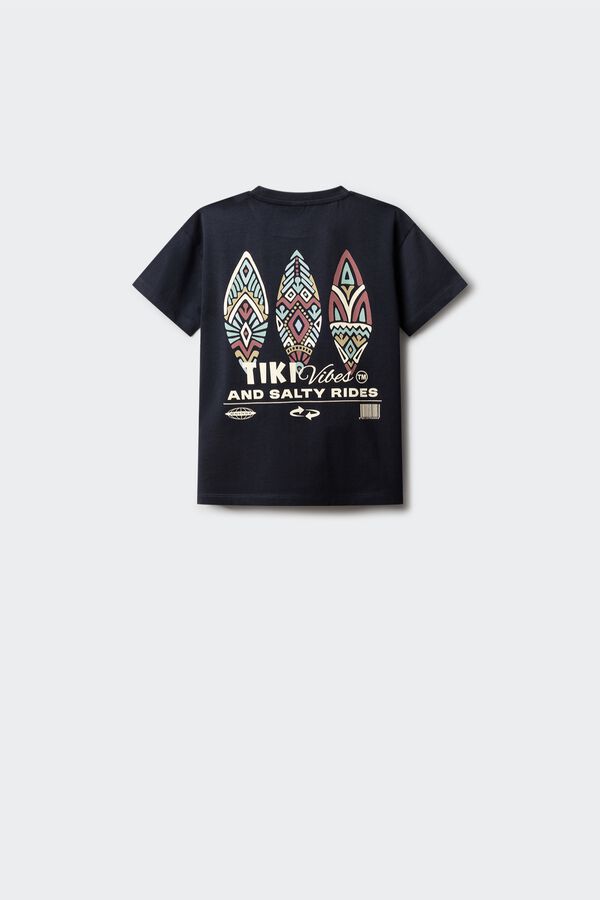 Springfield Kids T-shirt manga curta tiki infantil azul