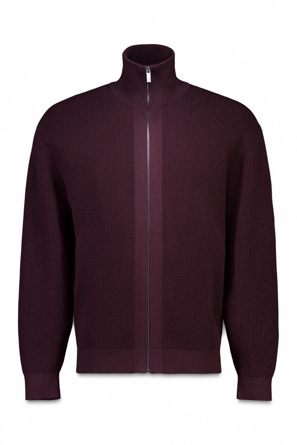 Springfield Cardigan com casaco de malha estampado