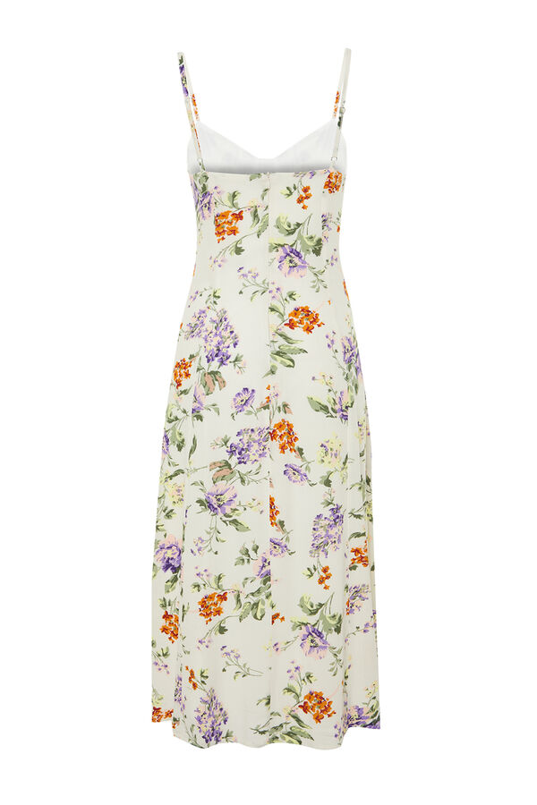 Trendyol Vestido midi de al&ccedil;as bege