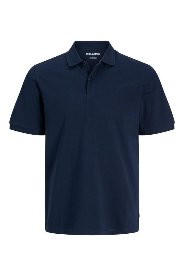 Jack & Jones Polo regular fit em malha azul