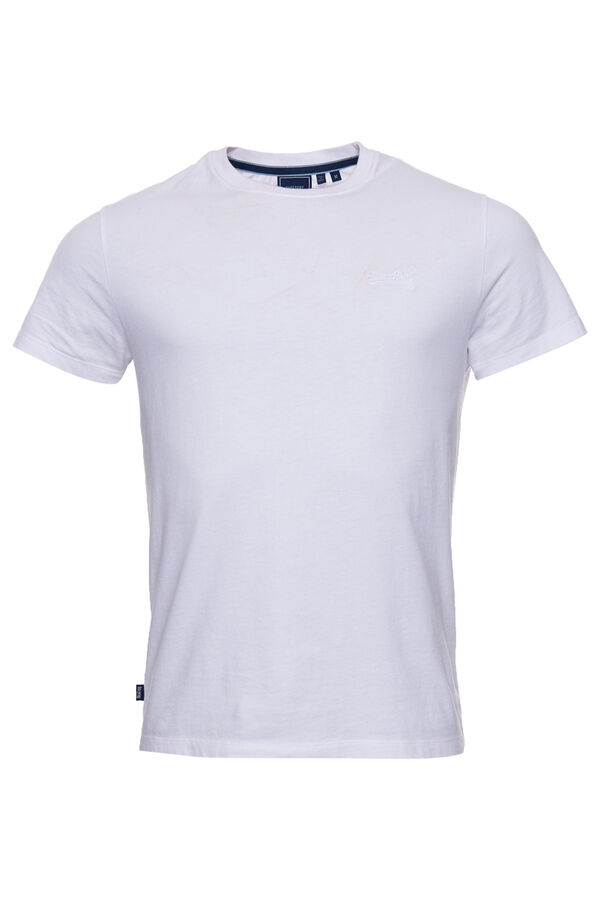 Springfield Camiseta de algodón orgánico con logotipo Essential blanco