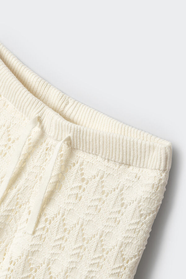 Springfield Kids Cal&ccedil;a para menina em crochet bege