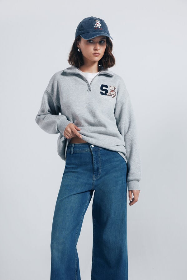 Springfield Calça jeans de marinheiro azul
