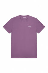 Pepe Jeans T-shirt básica original de manga curta 3n rosa