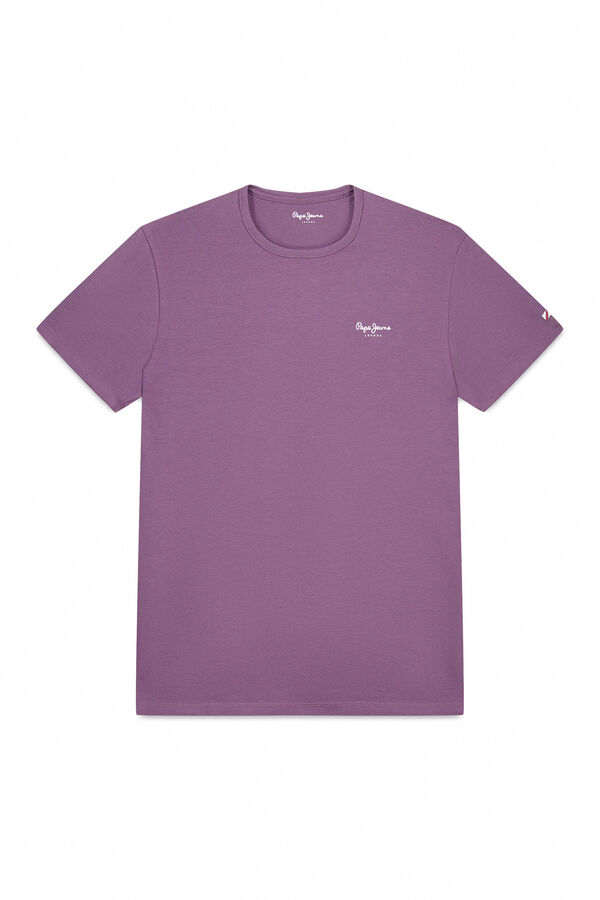 Pepe Jeans T-shirt básica original de manga curta 3n rosa