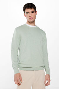 Springfield Essential jumper with elbow patches green