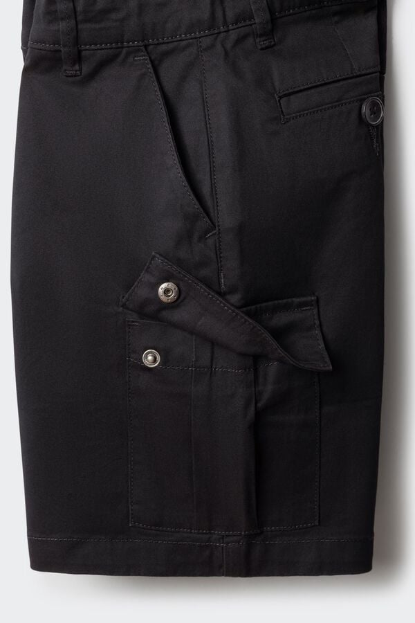 Springfield Kids Bermudas balloon em denim para menino preto