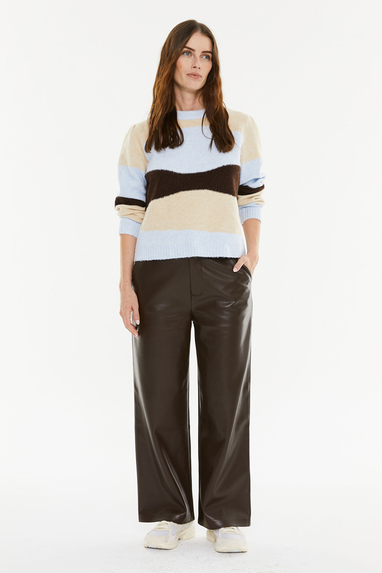 System Action Camisola jacquard tricolor