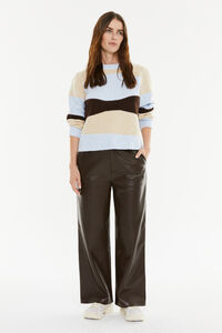 System Action Camisola jacquard tricolor