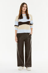System Action Camisola jacquard tricolor azul