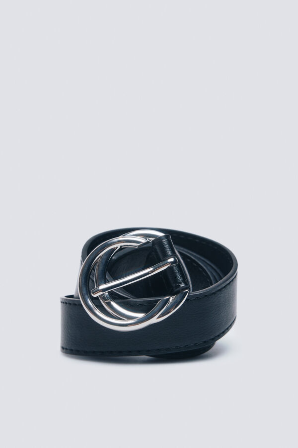 Springfield Cinto de fivela dupla preto