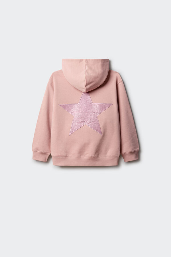 Springfield Kids Sweatshirt com estrela foil para menina rosa