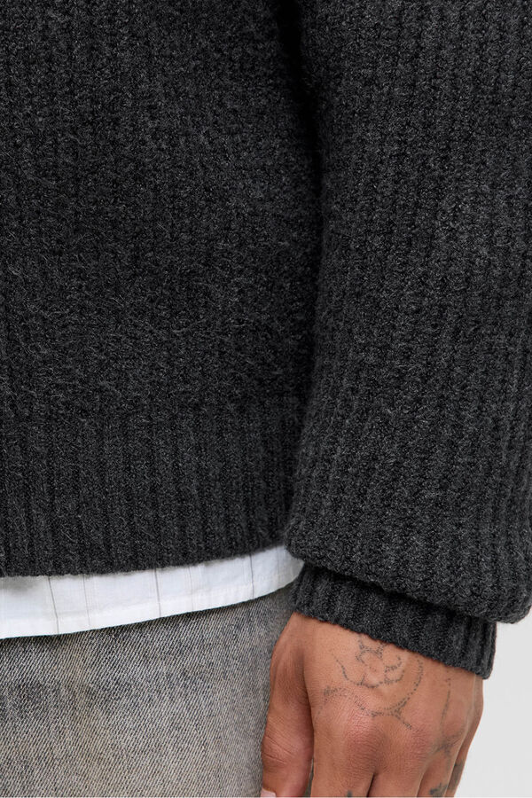 Jack & Jones Casaco de malha cinzento