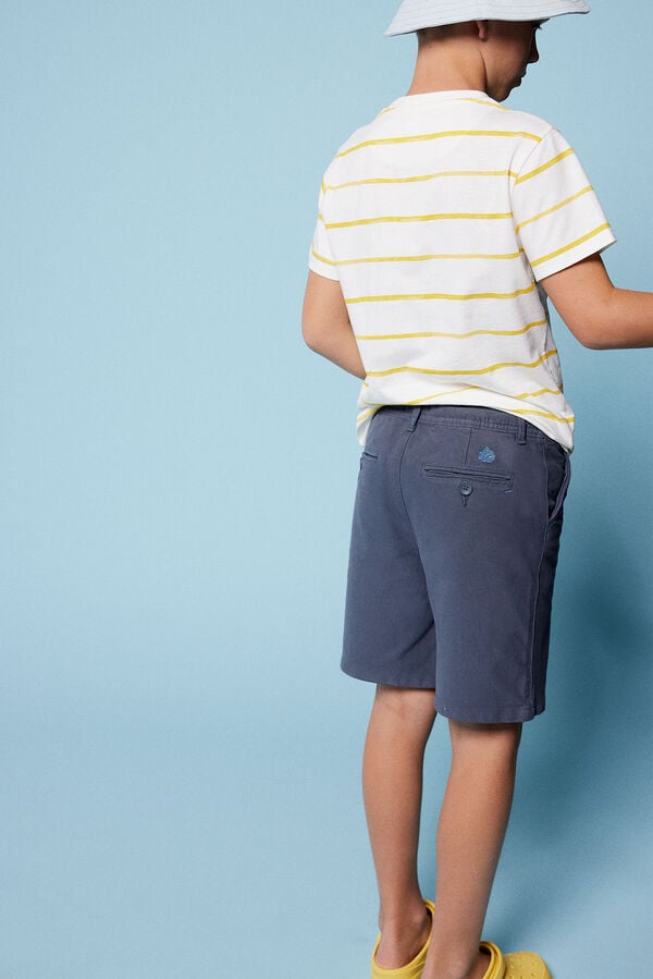 Springfield Boy's piqué Bermuda shorts bluish