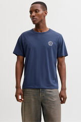 Jack & Jones camiseta b&aacute;sica e descontra&iacute;da azul