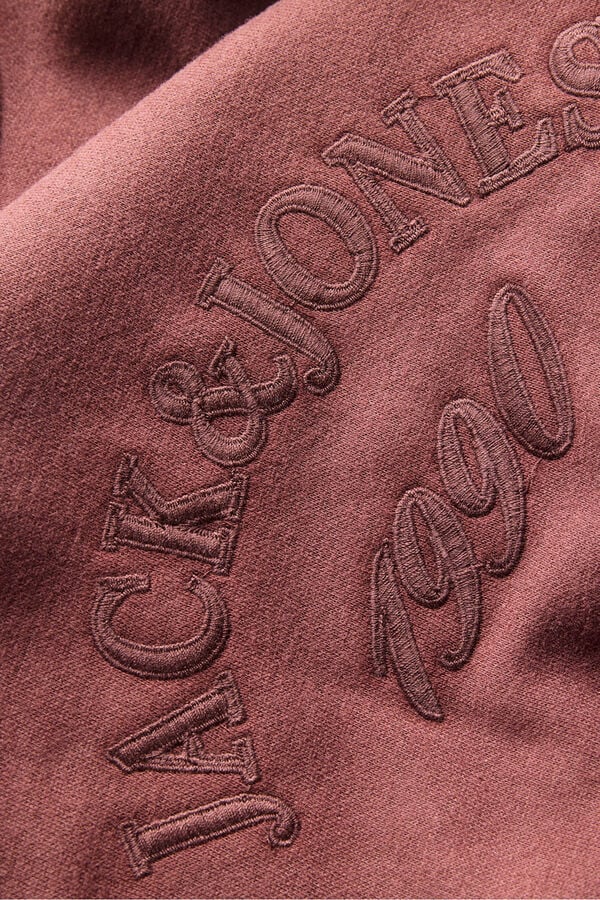 Jack & Jones Sweatshirt b&aacute;sico com logo vermelho