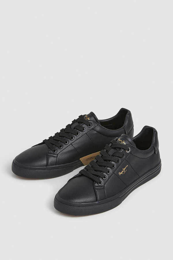 Pepe Jeans Tênis Clássicos com Efeito Couro preto