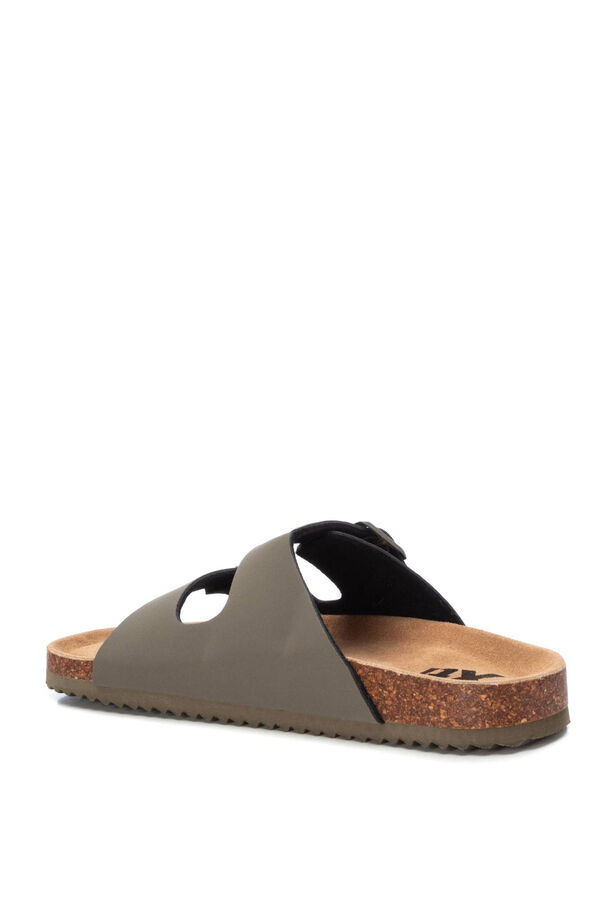 XTI Sandália masculina Caqui escuro