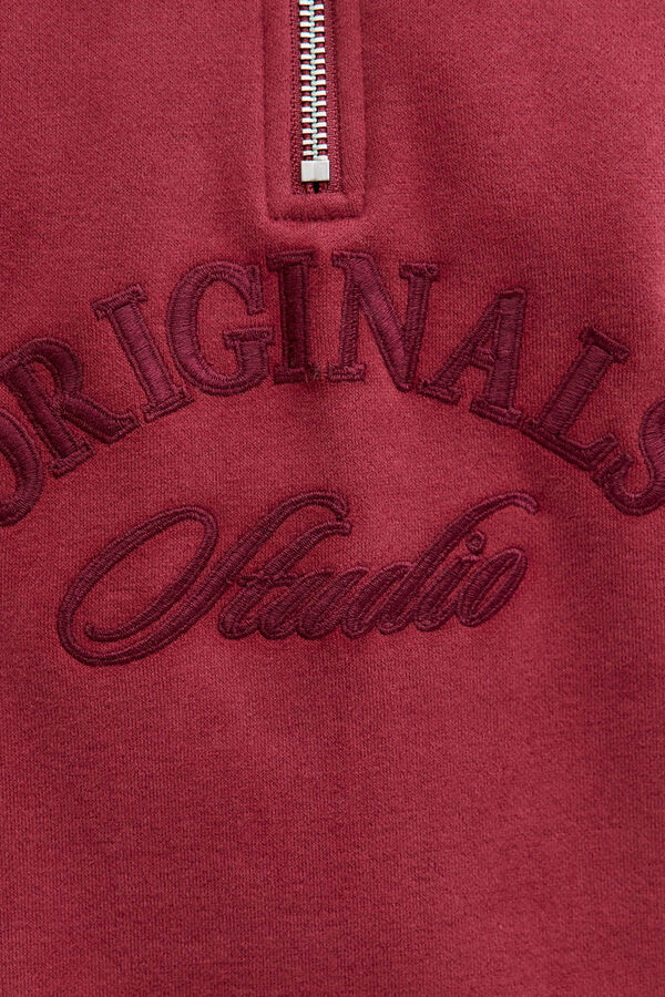 Jack & Jones Fecho-Éclair com gola vermelho