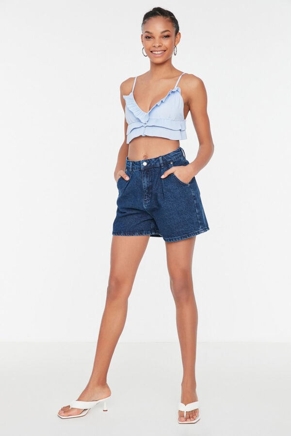 Trendyol Cal&ccedil;&otilde;es jeans retos azul