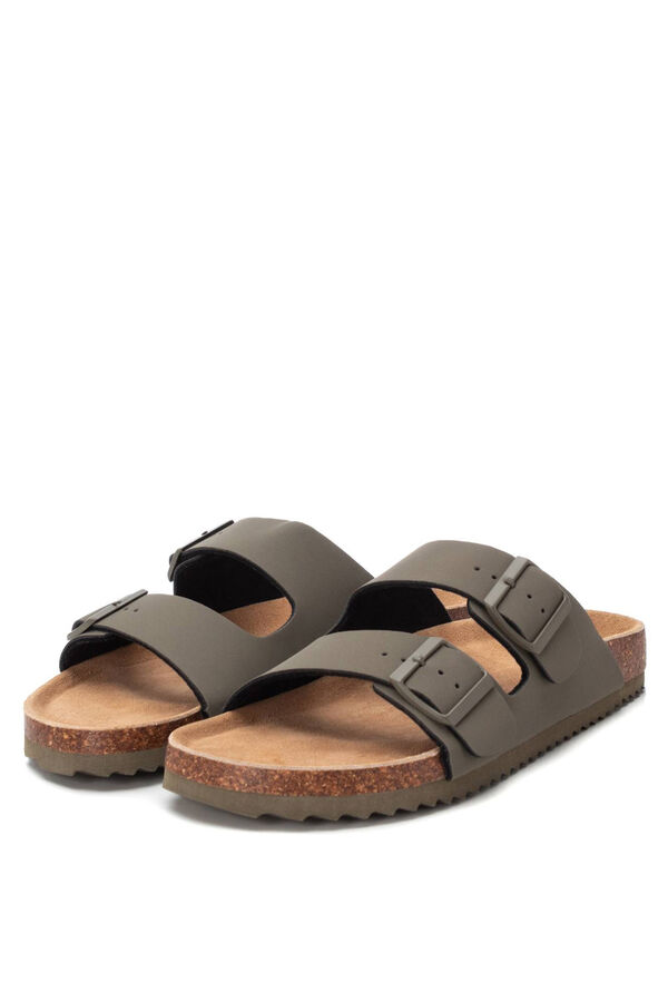 XTI Sandália masculina Caqui escuro