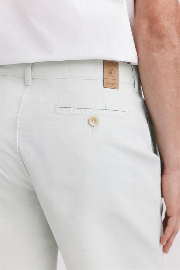 Springfield Bermuda t&eacute;cnica wide & relaxed fit verde