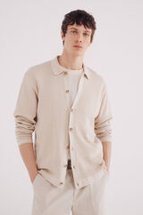 Springfield Cardigan estruturado colorido bege