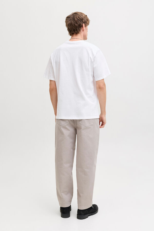Jack & Jones T-shirt b&aacute;sica manga curta branco
