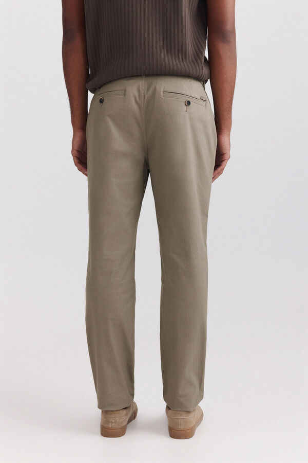 Springfield Cal&ccedil;as chino microestampadas slim fit cru