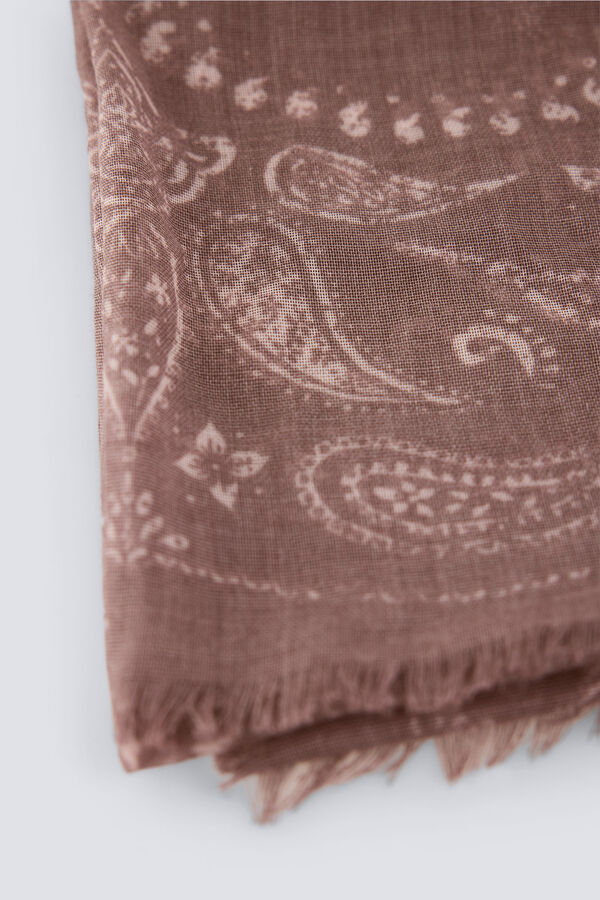 Springfield Len&ccedil;o bandana grande castanho