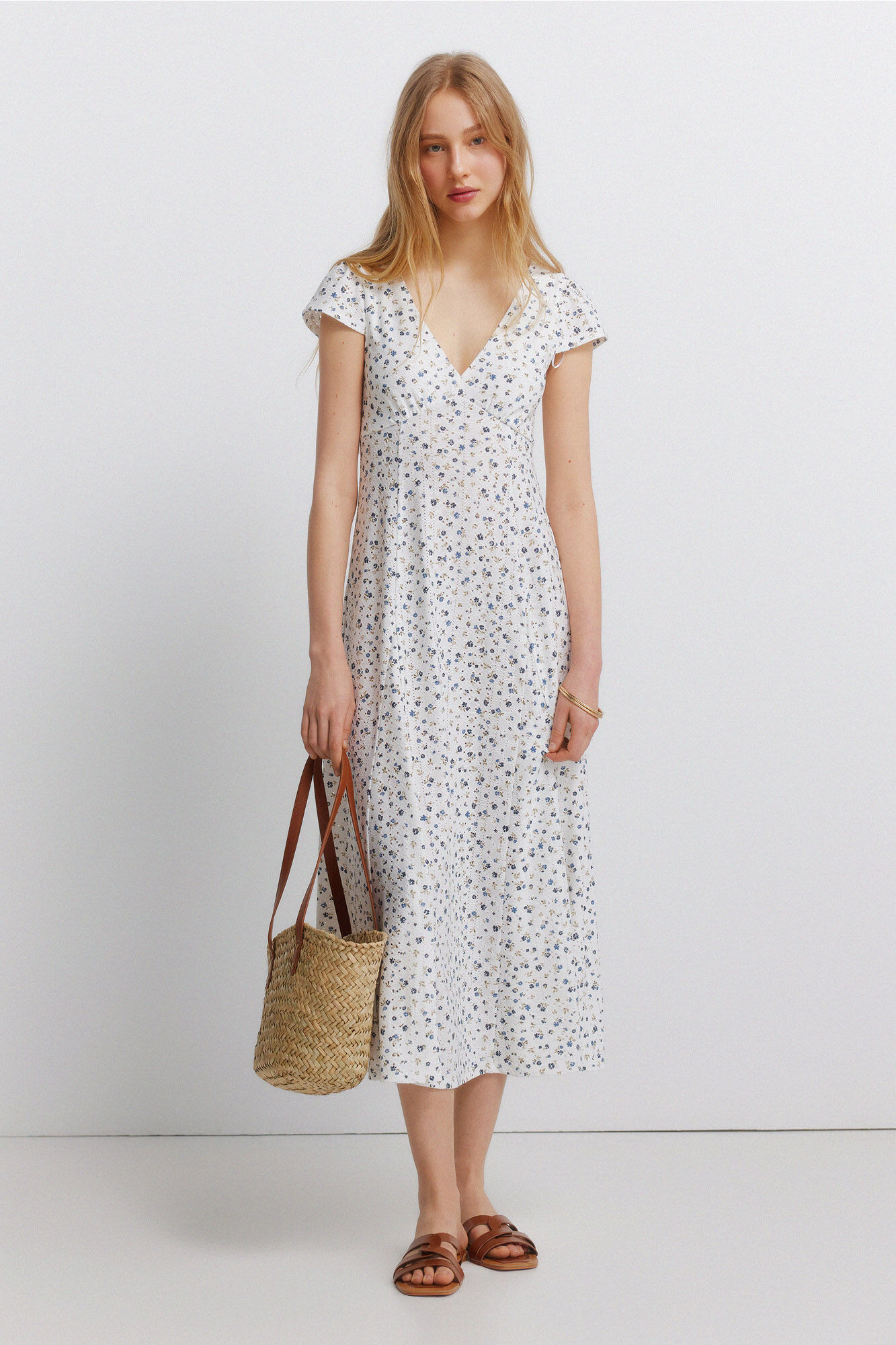Springfield Vestido estampado de renda