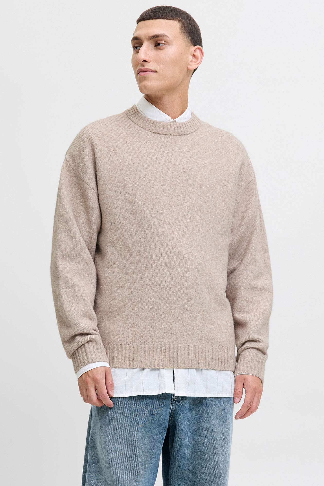 Jack & Jones Camisola b&aacute;sico de malha