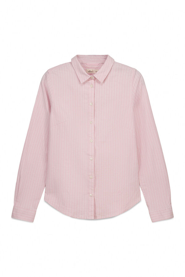 Springfield Camisa de algod&atilde;o Oxford rosa