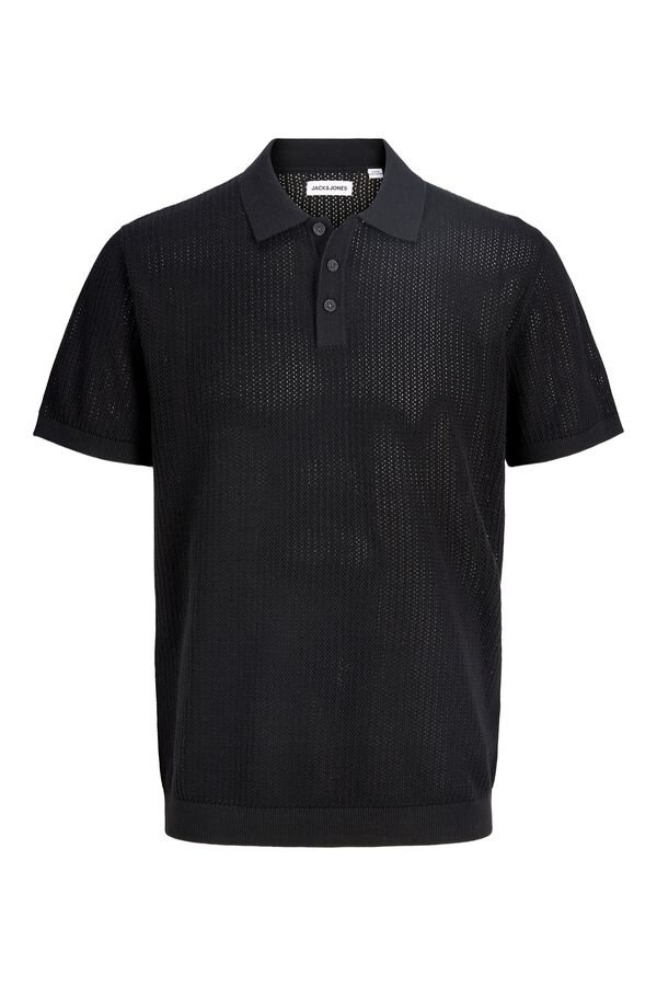 Jack & Jones Polo punto regular fit negro