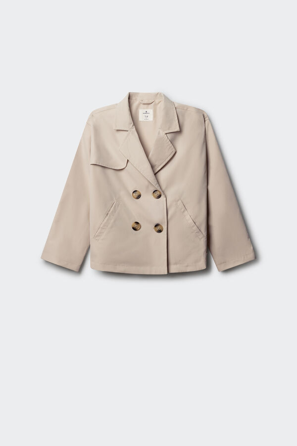 Springfield Kids Trench curto para menina castanho