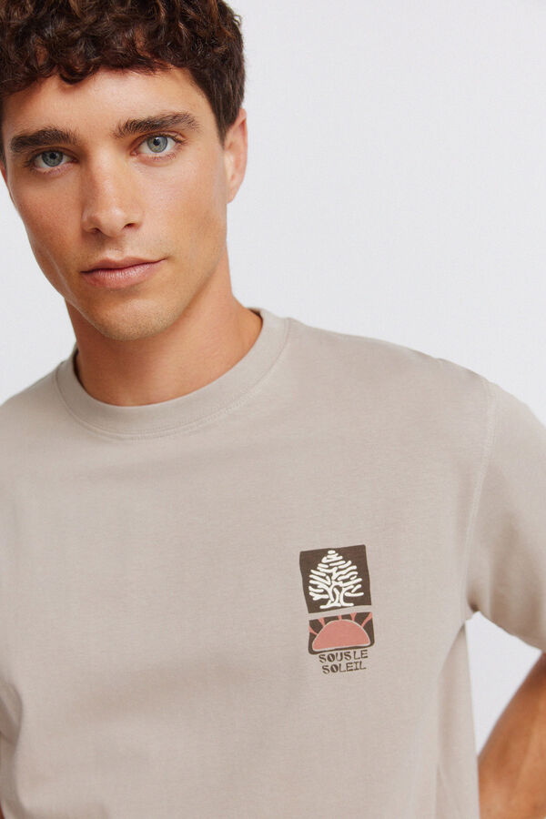 Springfield Springfield logo collage T-shirt brown