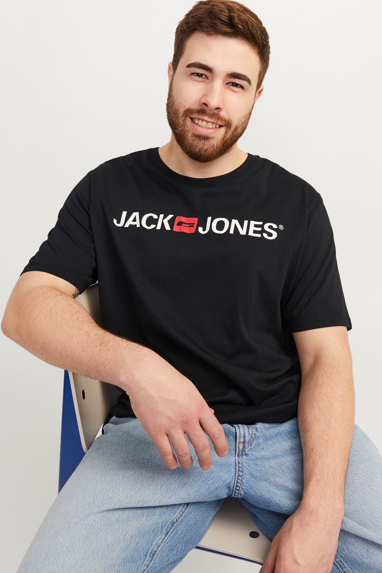 Jack & Jones PLUS T-shirt de manga curta com logo
