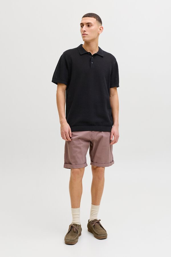 Jack & Jones Polo punto regular fit negro