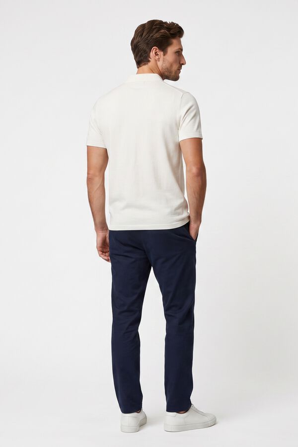 Jack & Jones Polo de malha regular fit branco