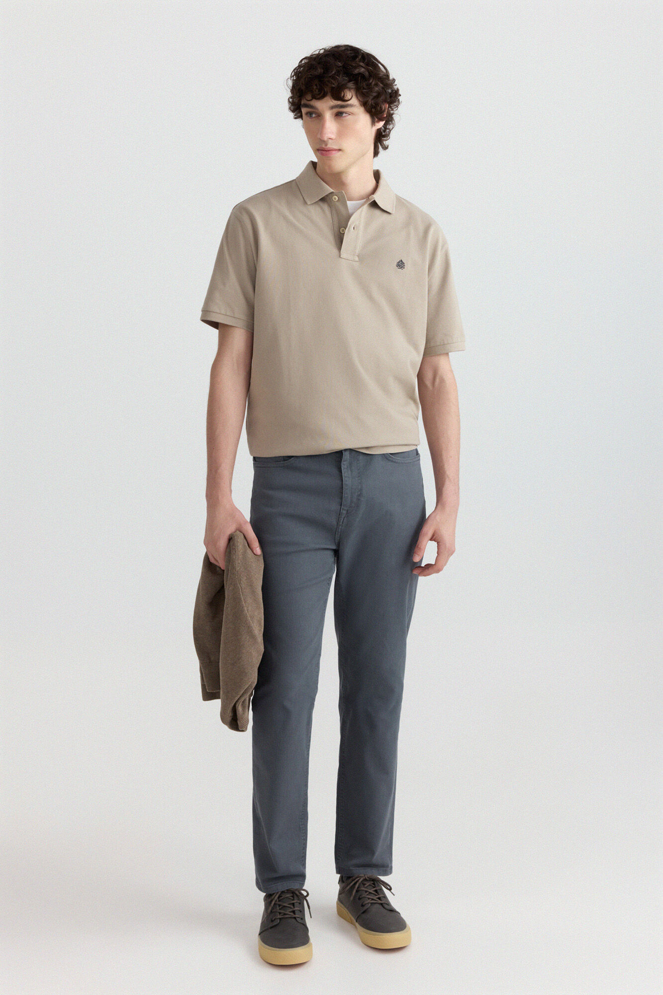 Springfield Cal&ccedil;a 5 bolsos slim lavagem desbotada