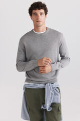 Springfield Camisola b&aacute;sica gola redonda cinzento