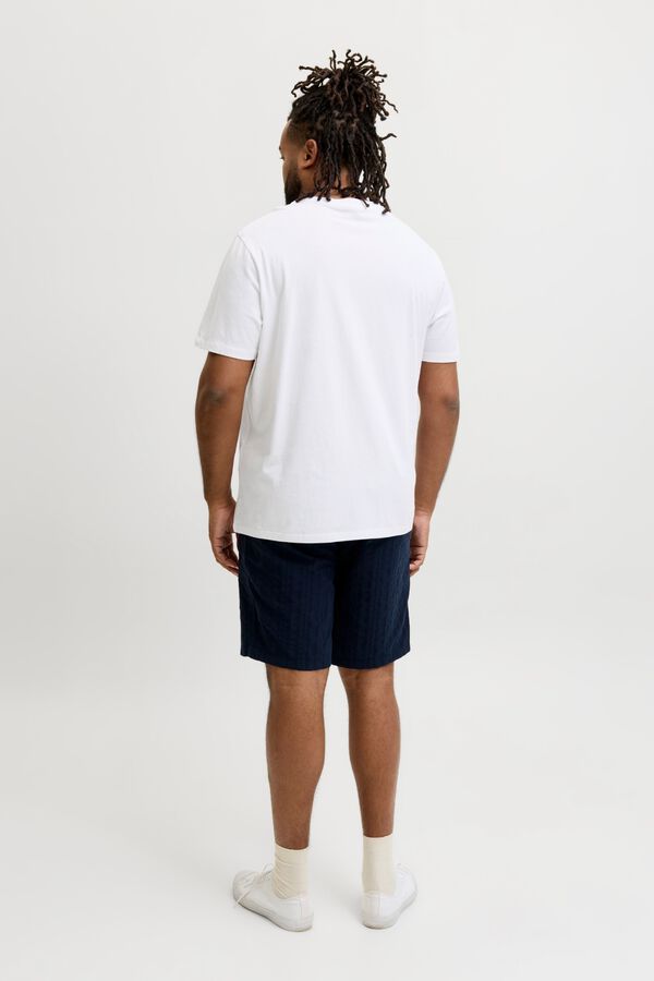 Jack & Jones PLUS T-shirt estampada de manga curta branco