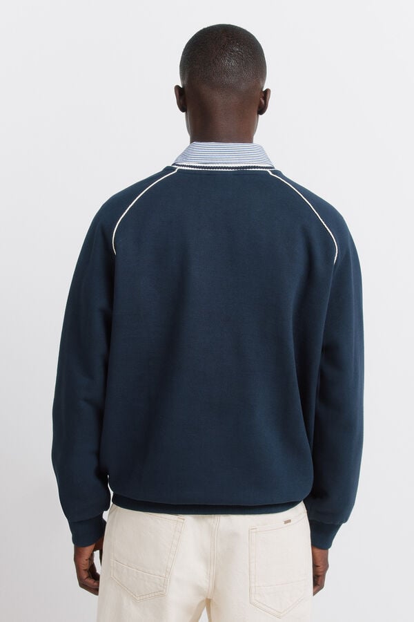 Springfield Sweatshirt gola em bico Legend azul