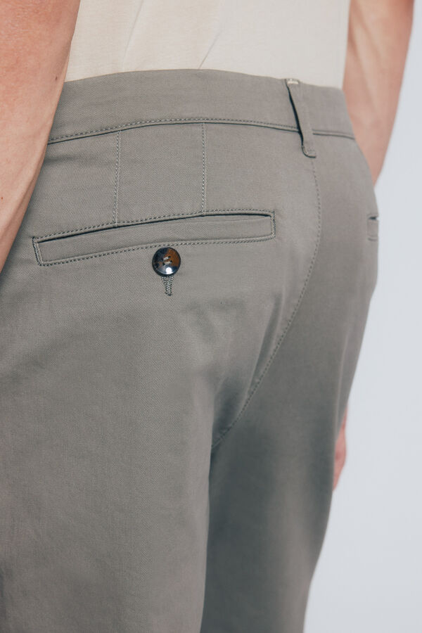 Springfield Calças chino slim fit bege