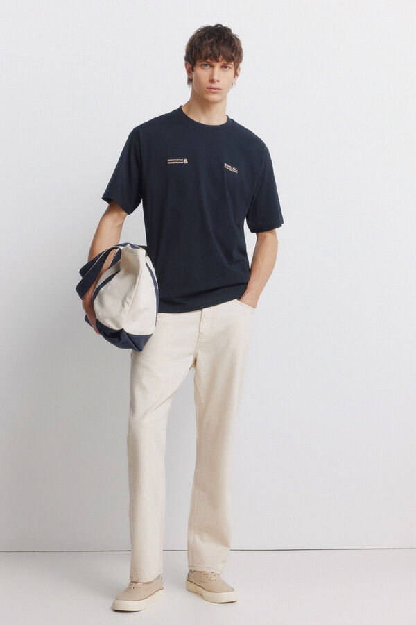 Springfield T-shirt 'Social Interaction' azul