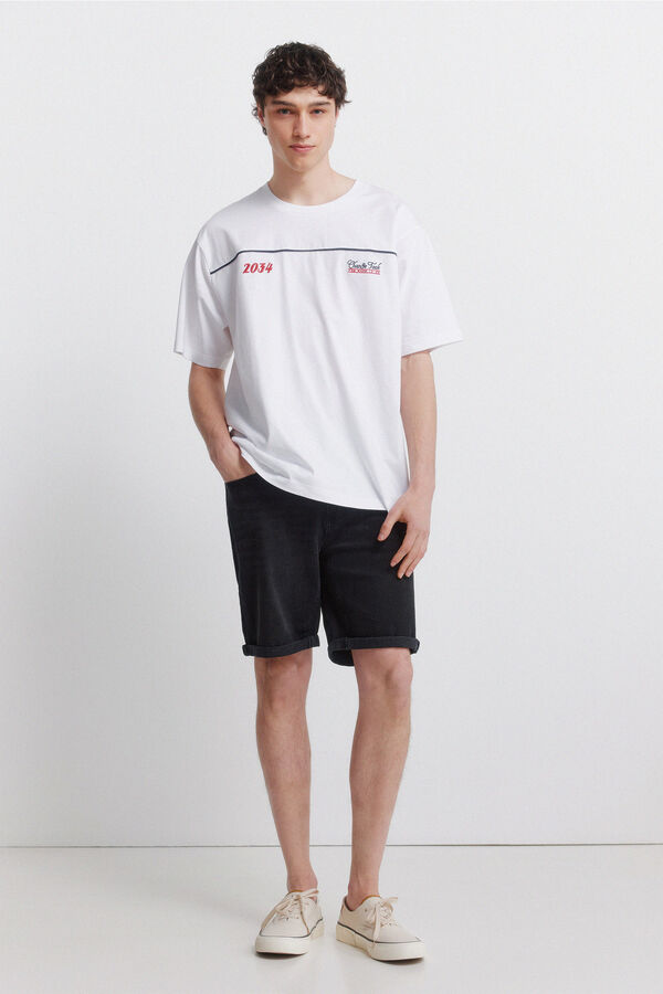 Springfield T-shirt de al&ccedil;as branco