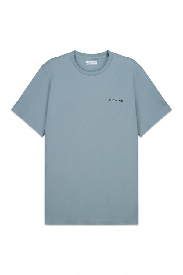 Columbia T-shirt com estampado de natureza nas costas azul